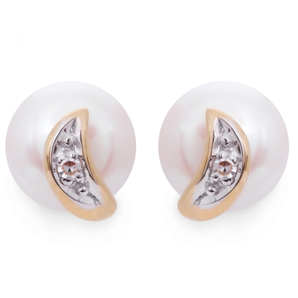 ARETES POST PERLA-7MM FLAME B2P 1.85 18YW