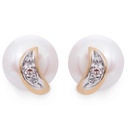 ARETES POST PERLA-7MM FLAME B2P 1.85 18YW