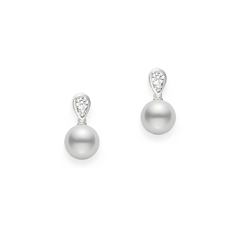 ARETES MIKIMOTO AKOYA-7MM A+ B18P 18KW 2.2
