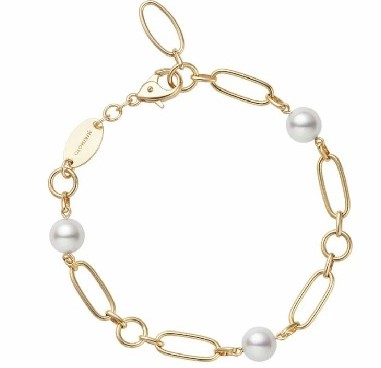 PULSERA MIKIMOTO 6.5-6.75MM AKOYA A+ 18CM 6.7gr 18KY 