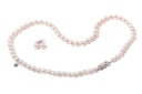 Juego MIKIMOTO Collar+Aretes "CLASSIC" Akoya A1 6-7mm 45cm 18K