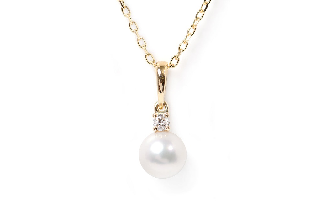GARG C/DIJ MIKIMOTO CAD/41-45cm 7-7.5MM*A+ B5P 2.8gr 18KY