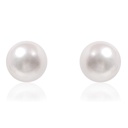 ARETES MIKIMOTO AKOYA/BLANCA 7-7.5MM*A+ 2.00 18KY