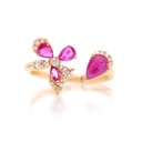 ANILLO “CHATEAU DE VERSAILLES“ RUBI81P B16P GVS 18KY 2.76