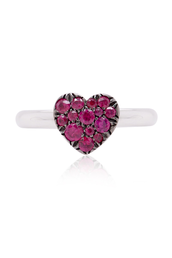 ANILLO HEART PAVE RUBY 42P 4.20 18KW