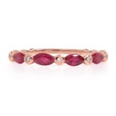 Anillo M&M's “BESOS“ - RUBÍ-0.59ct / DIAMANTE-0.03ct 1.9gr 18K