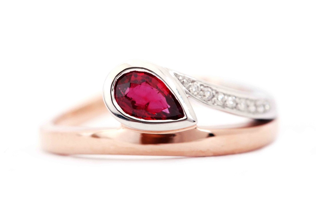 ANILLO AN OR/B RUBI B4P 18KC 4.7