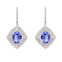 ARETES “PEACOCK“ HALO TANZA476P B151P GVS 18KW 7.43