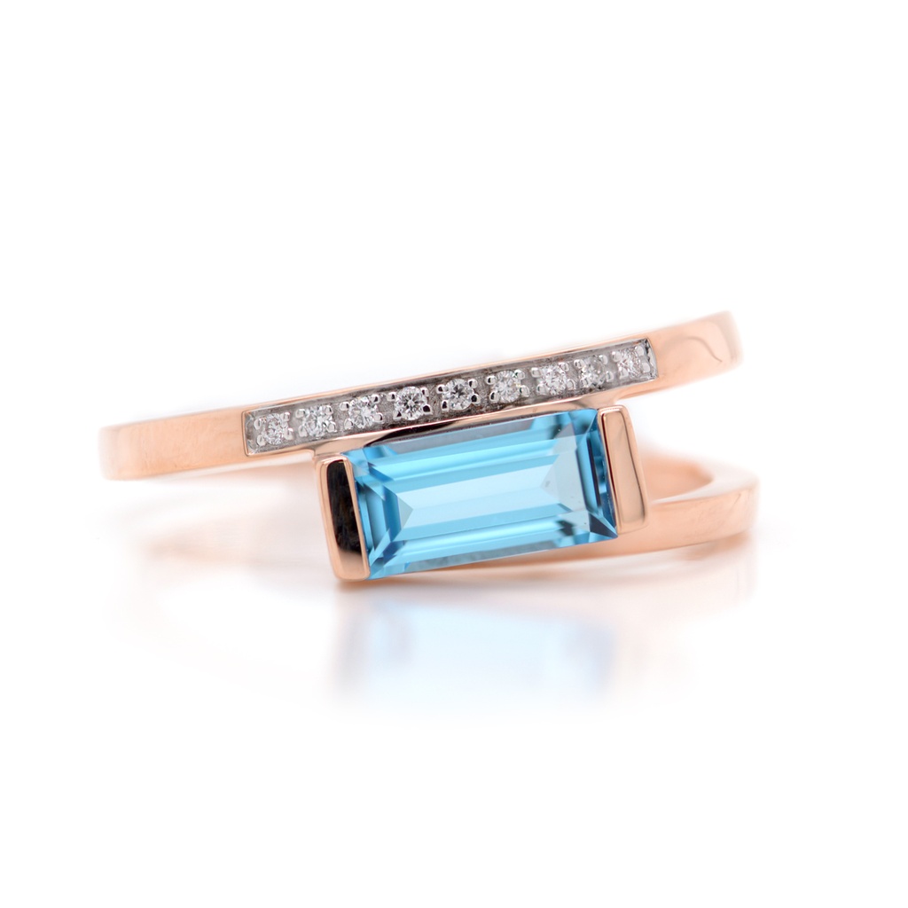 ANILLO SUMMER OCEAN B5P T.AZ.SW 4.10 18KR