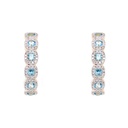 ARRACADAS TORMENTA 12-TOPACIOS SWISS BLUE-0.90ct DIAMANTES-0.34ct GVS 6.1gr. ORO AMARILLO 18K