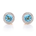 Aretes TORMENTA 2-Topacio/SWISS BLUE-0.63ct B8P GVS 1.9gr 18KY