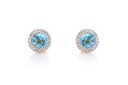 Aretes TORMENTA 2-Topacio/SWISS BLUE-0.63ct B8P GVS 1.9gr 18KY
