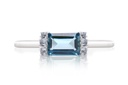Anillo LAS FLORES-TOPACIO AZUL/London 6-Topacio/Azul-Sky 18KW
