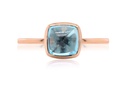 ANILLO LAS FLORES-TOP/SWISS CUSH 1.00 18KR