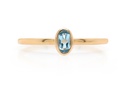 ANILLO LAS FLORES-TOP/SWISS OVAL 1.30 18KY