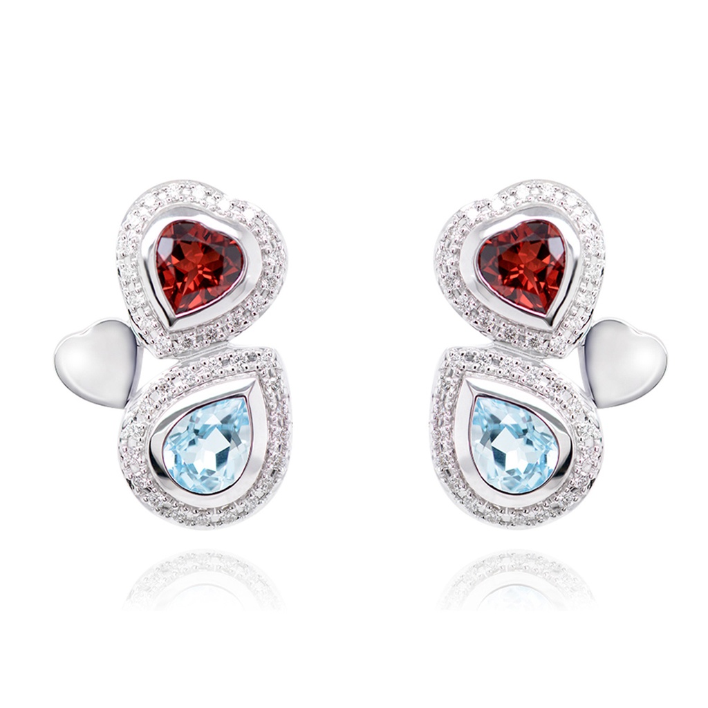 ARETES TOP-AZUL GRANATE B41P 6.96 18KW