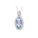 DIJE BEAUTY SCHATZ TOPACIO AZUL B36P 9.4gr ORO BLANCO 18K