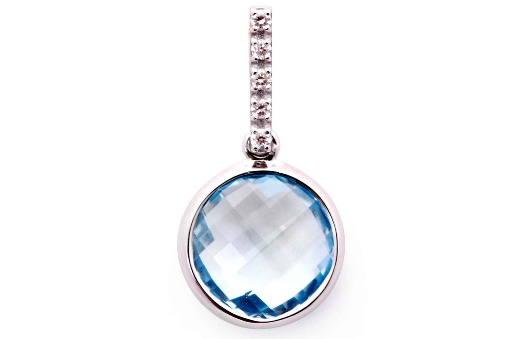DIJE TOPACIO AZUL/ROUND B6P 1.53 18KW