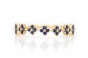ALIANZA MAGNOLIA 28ZAFIROS-0.30ct 1.6gr ORO AMARILLO 18K