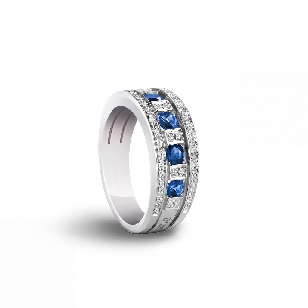 ANILLO DAMIANI BELLE EPOQUE Z85P B18P 18KW 7.9