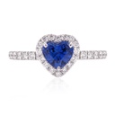 ANILLO HEART ZAFIRO124P B85P 2.60 18KW