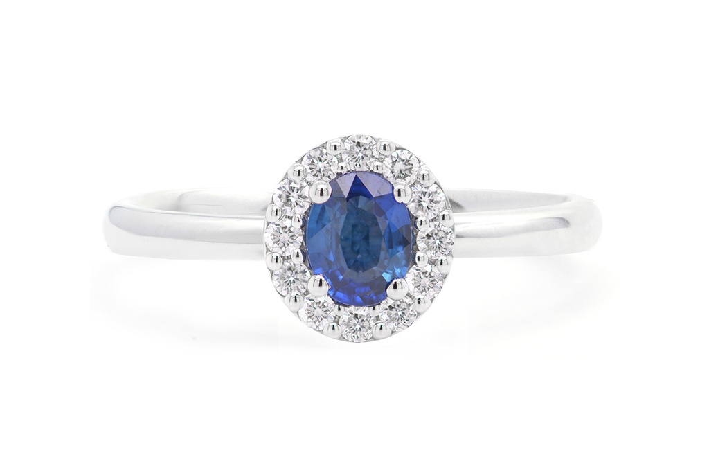 ANILLO “SANTORINI“ HALO B14P FVS ZAF-OV35P 3.1gr 18KW