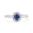ANILLO “SANTORINI“ HALO B14P FVS ZAF-OV35P 3.1gr 18KW