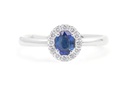 ANILLO “SANTORINI“ HALO B14P FVS ZAF-OV35P 3.1gr 18KW