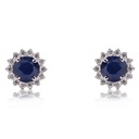 ARETES ZAFIRO/4MM B15P VSG 1.72gr. 18KW