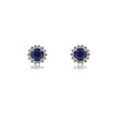ARETES ZAFIRO/4MM B15P VSG 1.72gr. 18KW