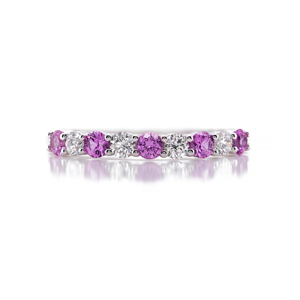 ALIANZA AIR 5-ZAFIRO/ROSA-0.33ct B23P GVS 1.7gr. 18KW