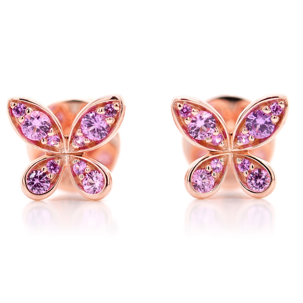 ARETES BUTTERFLY ZAF-ROSA25P 1.70 18KR
