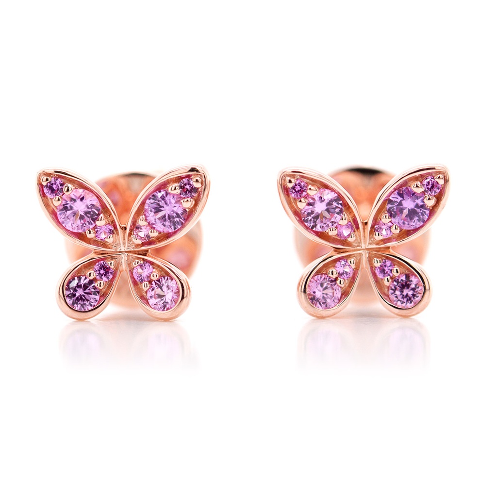 ARETES BUTTERFLY ZAF-ROSA25P 1.70 18KR