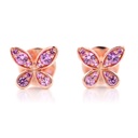 ARETES BUTTERFLY ZAF-ROSA25P 1.70 18KR