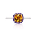ANILLO BERRY CITRINO-7X7 AMATISTA B1P 3.70 18KW