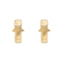 Aretes HOGGIS ESTRELLA-MATE 2.0gr 14KY
