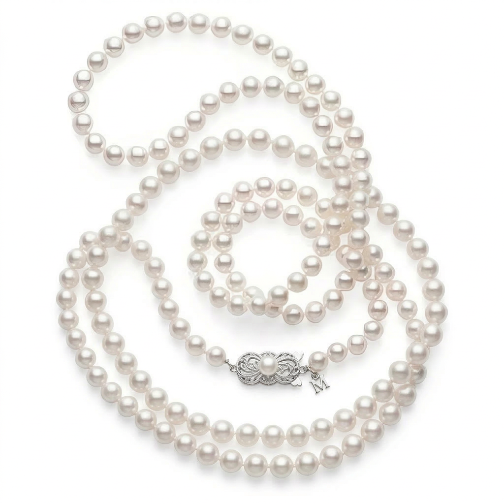 COLLAR MIKIMOTO AKOYA/BCA 7X8MM*A 81CM 65gr 18KW