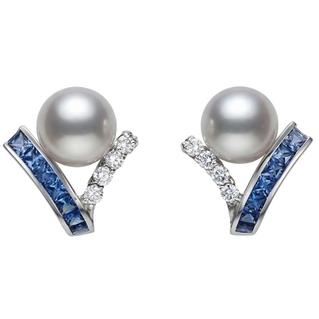 ARETES MIKIMOTO 8MM AKOYA A+ B29P ZAF105P 7gr 18KW MIKIM