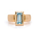 Anillo HORIZON Topacio/Azul-1.90Ct 18KY 