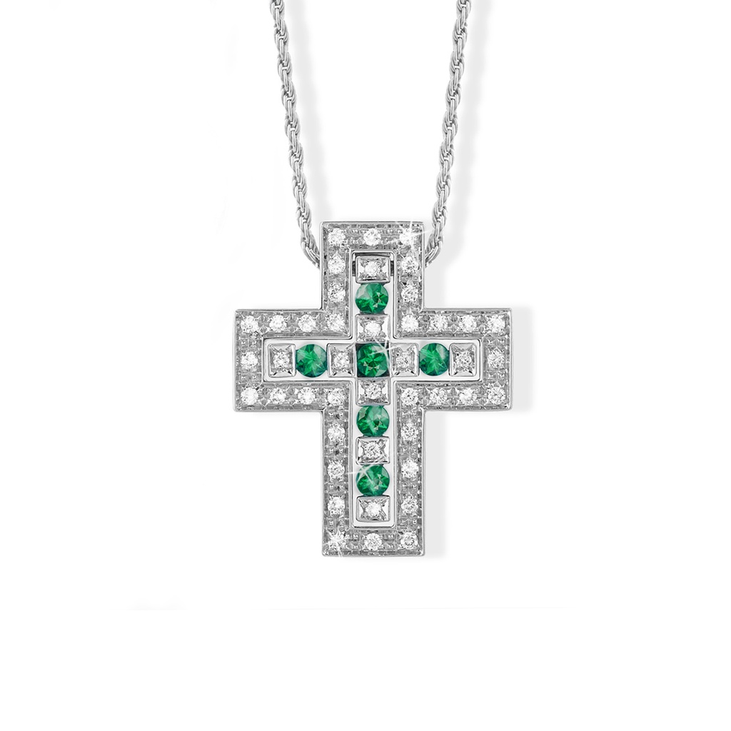 CRUZ BELLEPOQUE E30P B28P 50CM 11.3gr ORO BLANCO 18K