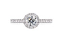 Anillo de Compromiso Full Halo 2/3ct