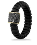 Anillo PRESTIGE NOIR Diamante/Negro-0.18Ct 4.0gr ACERO-NEGRO/18K