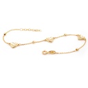 PULSERA 3-HEARTS STATION 18/19CM 1.83 18KY