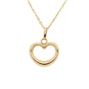 Gargantilla Straight "HEART JOY" - Oro 18k amarillo - 45cm
