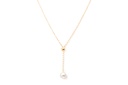 GARG C/DIJ MIKIMOTO AKOYA A+ 7.5MM LARIAT 18KY 7.3
