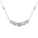 GARGANTILL ICE DIAMANTES Talla-Brillante/Baguette 0.39ct GVS 2.0gr. 40/45cm ORO BLANCO 18K