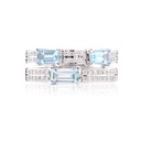 Anillo "BALANCE" - oro 18k blanco - 0.33ct