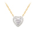 GARGANTILL HEART/HALO DIAMANTE B10P 1.9gr. 18YW