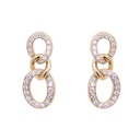 Aretes Everyday “LINK“ - 18K AMARILLO/BLANCO B18P GVS