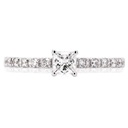 Anillo Promese "PRINCESS" - Oro 14k blanco - 0.49ct